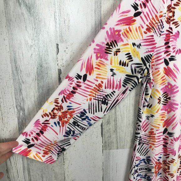 Ivanka Trump jersey knit dress print colorful boho - Picture 4 of 7